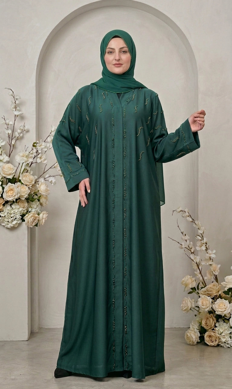 Abaya mit dezenter Stickerei und edlem Design