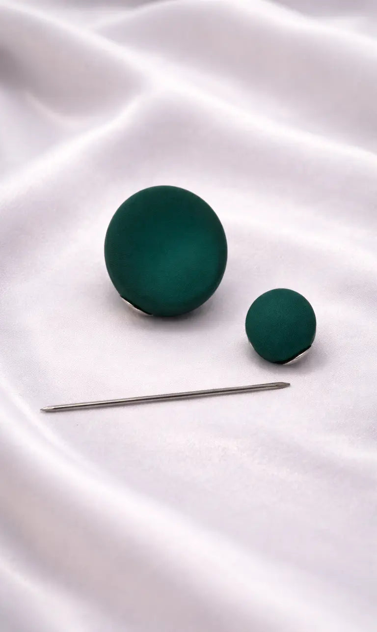 Elegante Hijab-Pins mit doppelseitigen Kugeln – Stilvolle Nadeln in bunten Farben (H02)