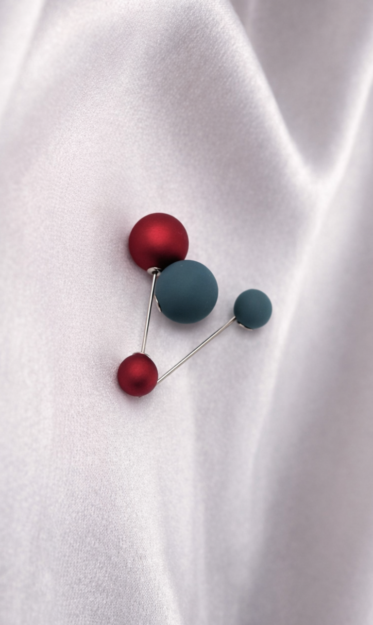 Elegante Hijab-Pins mit doppelseitigen Kugeln – Stilvolle Nadeln in bunten Farben (H02)