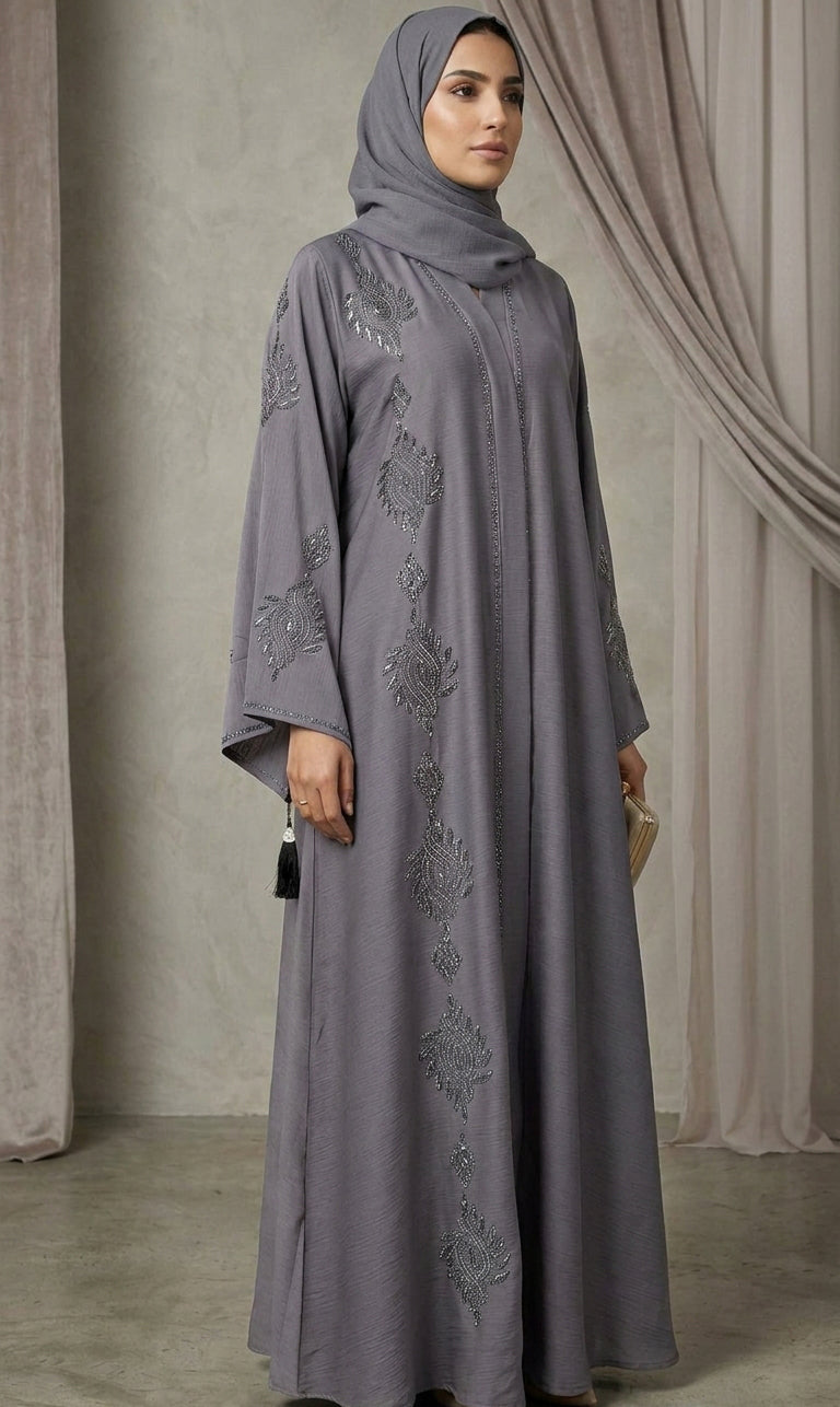 Grace Flow Abaya – mit hochwertiger Stickerei