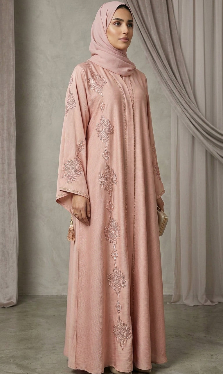 Grace Flow Abaya – mit hochwertiger Stickerei