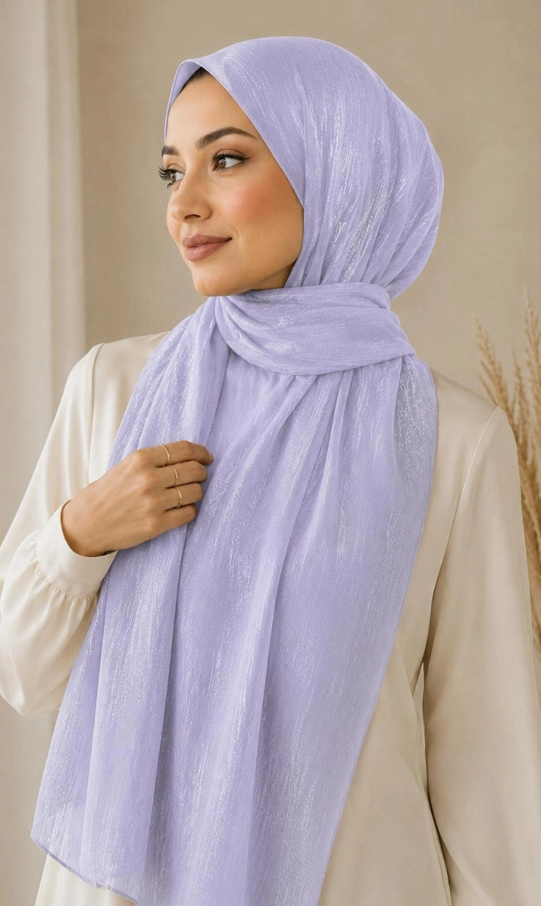 Premium Shimmer Crinkle Hijab – Leicht, Elegant & Zeitlos (200 × 75 cm)