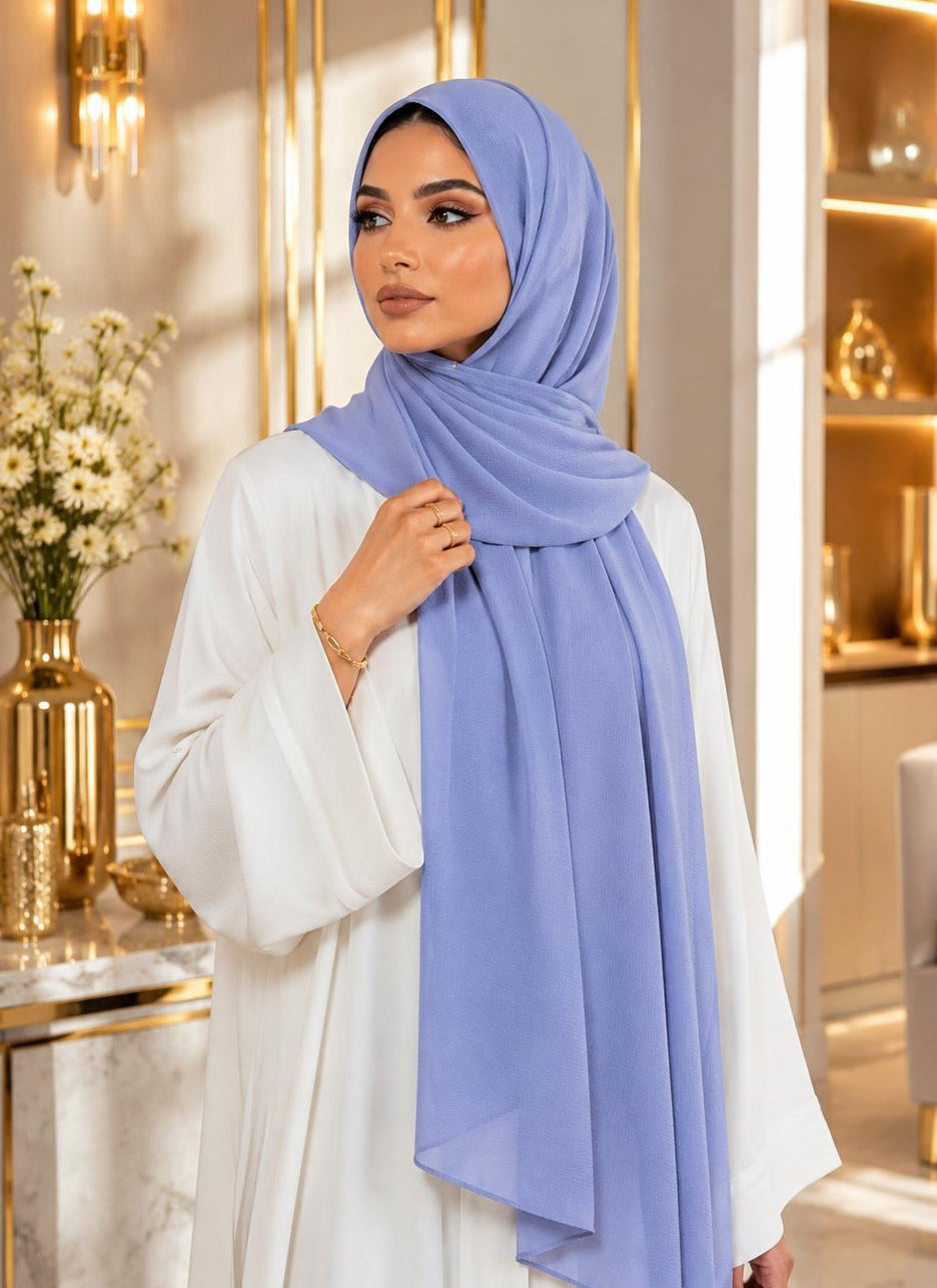 Premium Chiffon Hijab 250 x 75 cm – Leicht, Fließend & Elegant | 66 Farben