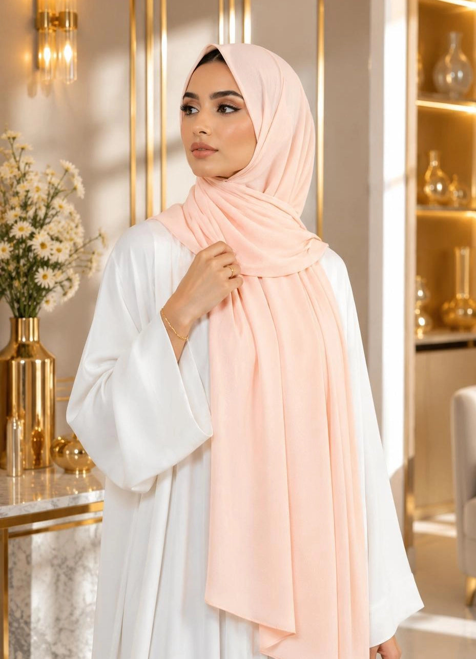 Premium Chiffon Hijab 250 x 75 cm – Leicht, Fließend & Elegant | 66 Farben