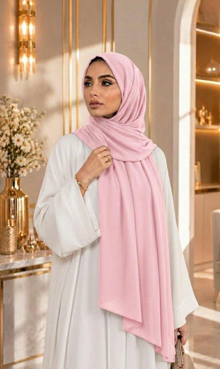 Premium Chiffon Hijab 250 x 75 cm – Leicht, Fließend & Elegant | 66 Farben