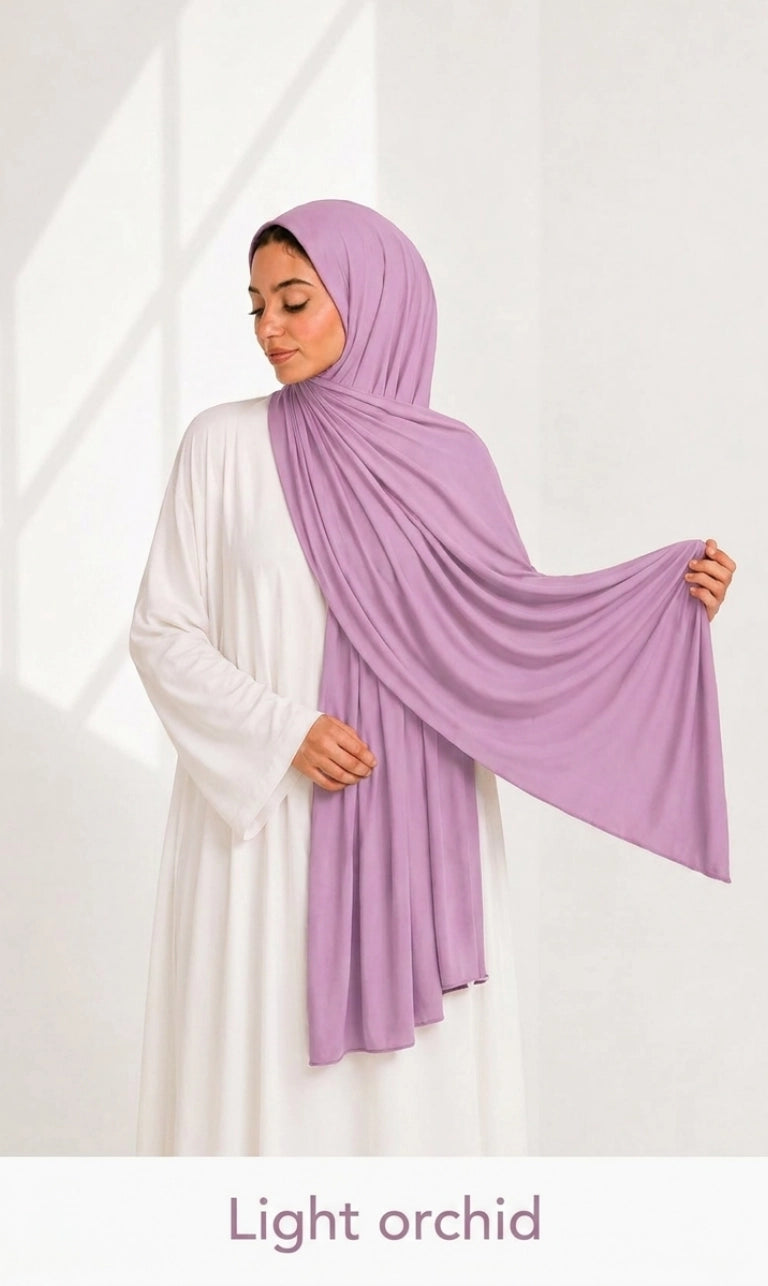 Premium Jersey Hijab 200 x 72 cm – Weich, Elastisch & Atmungsaktiv | HIBA