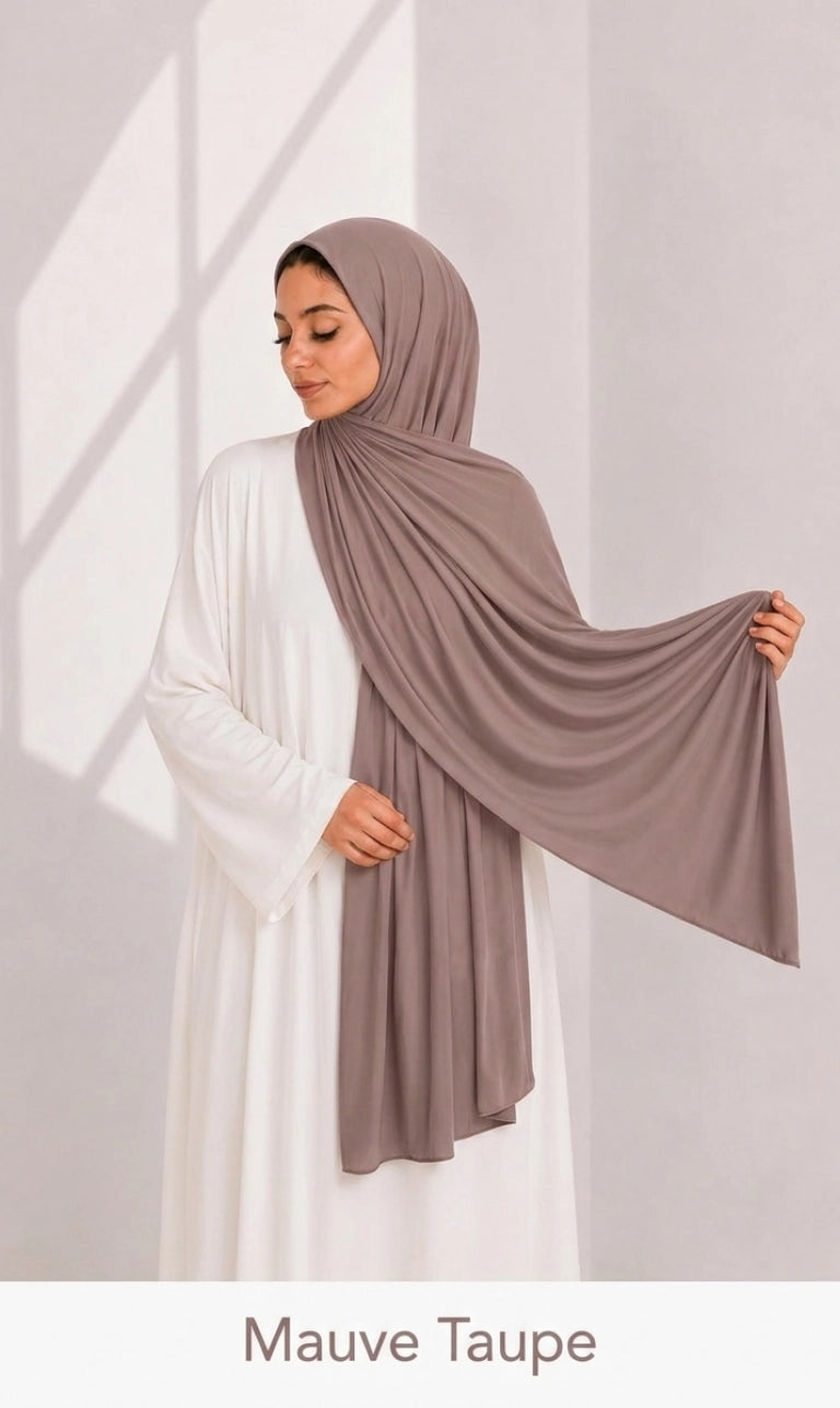 Premium Jersey Hijab 200 x 72 cm – Weich, Elastisch & Atmungsaktiv | HIBA