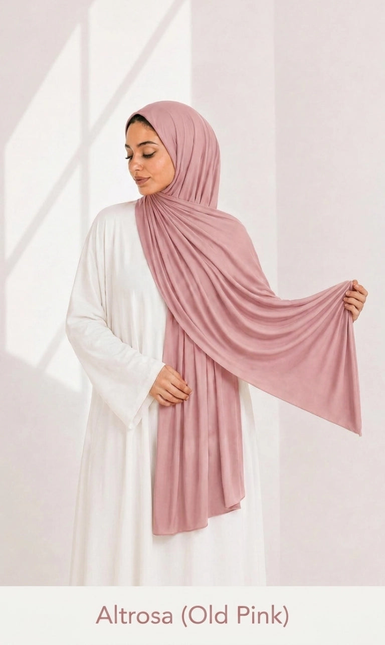 Premium Jersey Hijab 200 x 72 cm – Weich, Elastisch & Atmungsaktiv | HIBA