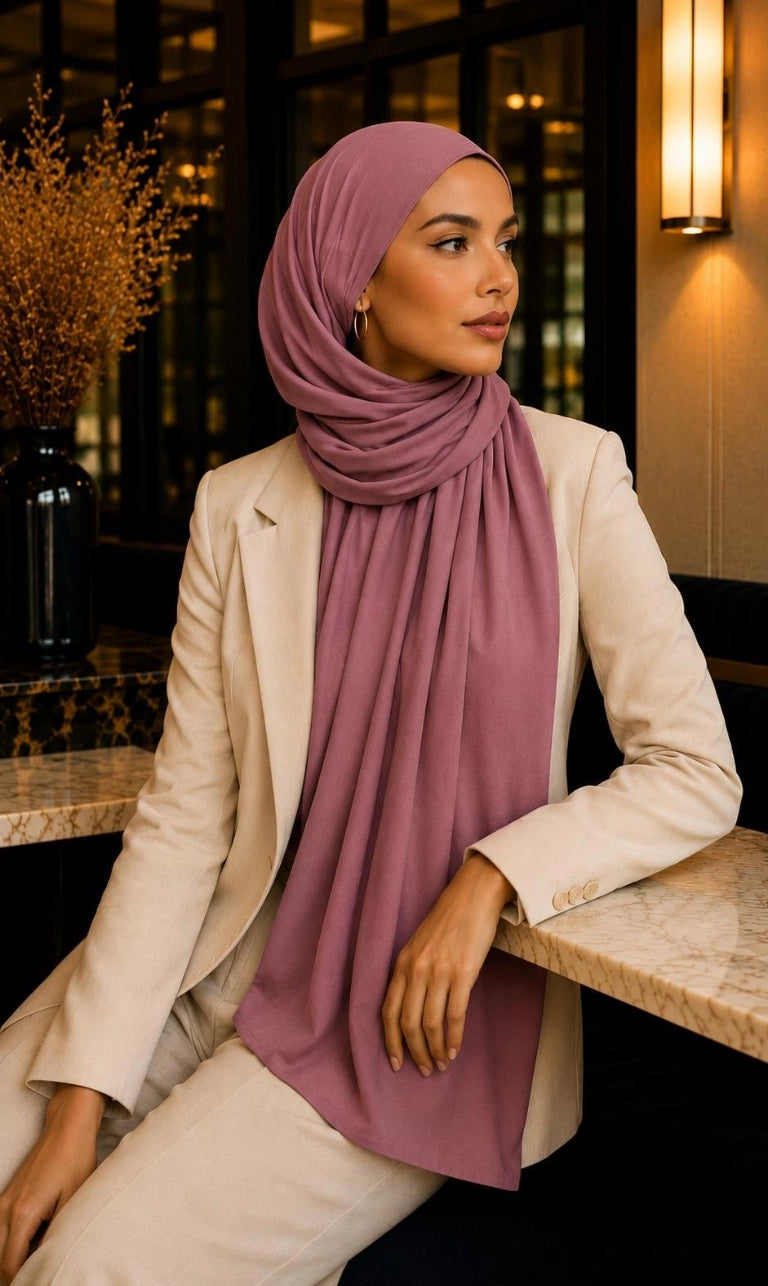 Premium Jersey Hijab 200 × 72 cm – Weich, Elastisch & Atmungsaktiv