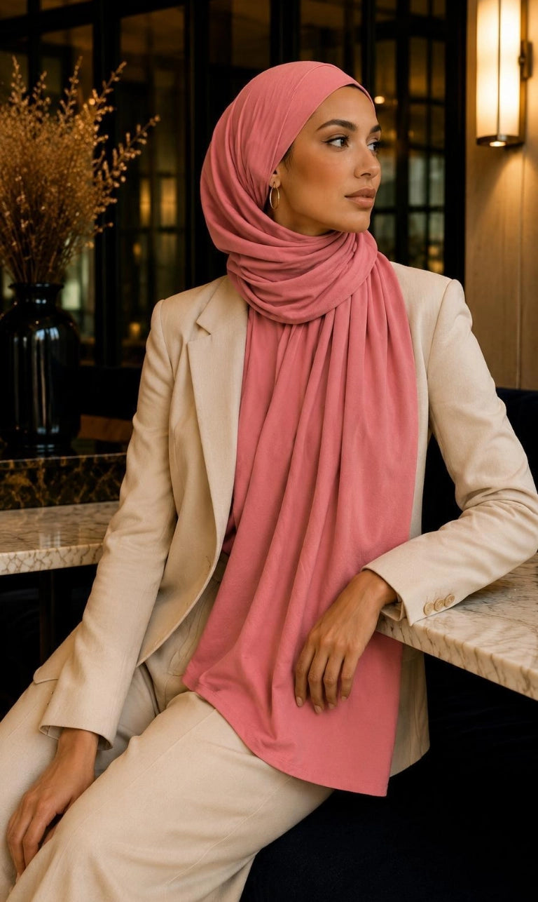 Premium Jersey Hijab 200 × 72 cm – Weich, Elastisch & Atmungsaktiv