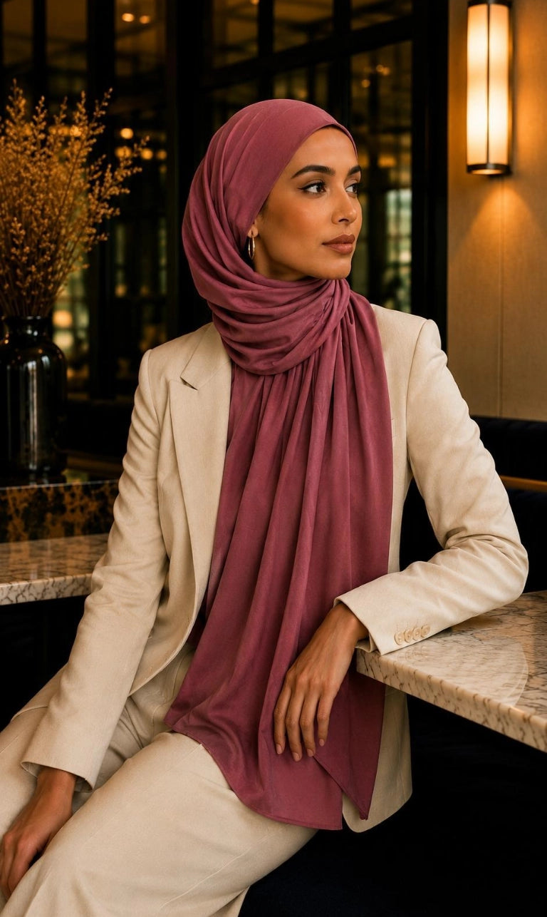 Premium Jersey Hijab 200 × 72 cm – Weich, Elastisch & Atmungsaktiv