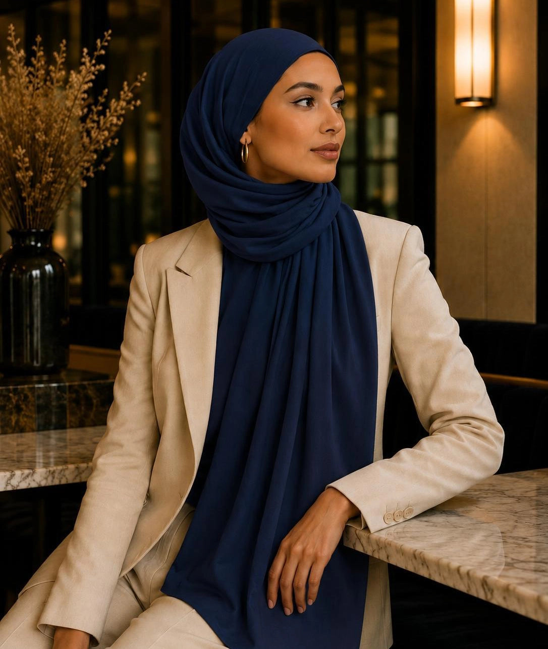 Premium Jersey Hijab 200 × 72 cm – Weich, Elastisch & Atmungsaktiv