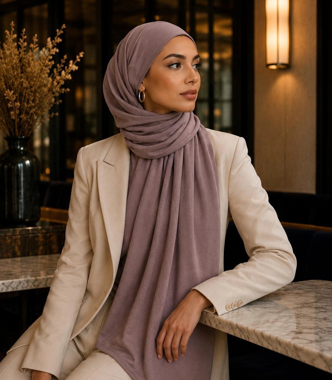 Premium Jersey Hijab 200 × 72 cm – Weich, Elastisch & Atmungsaktiv