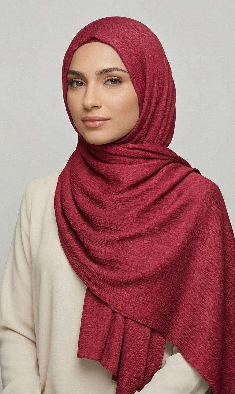 Modal Satin Hijab Schal – Leichter Eleganter Kopftuch Schal für Damen | Weicher Langer Schal (S023)
