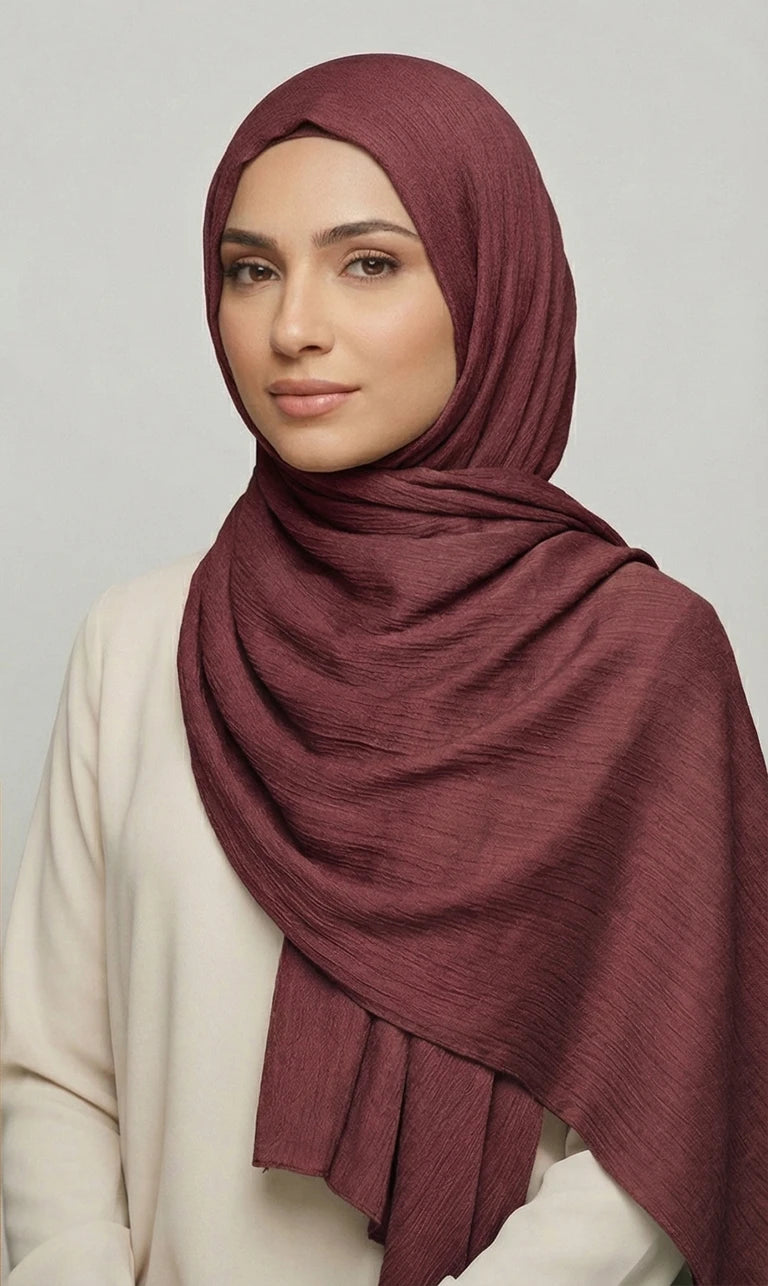 Modal Satin Hijab Schal – Leichter Eleganter Kopftuch Schal für Damen | Weicher Langer Schal (S023)