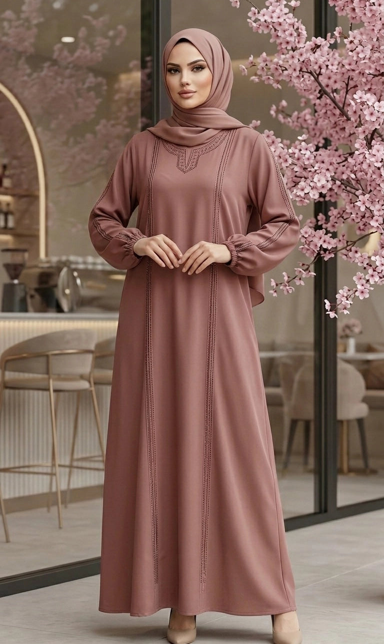 Layali Al Maghrib Abaya – mit feinen Strassdetails