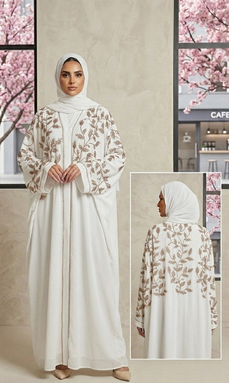 Almas Al Layl Abaya – Butterfly Abaya mit Strassdetails