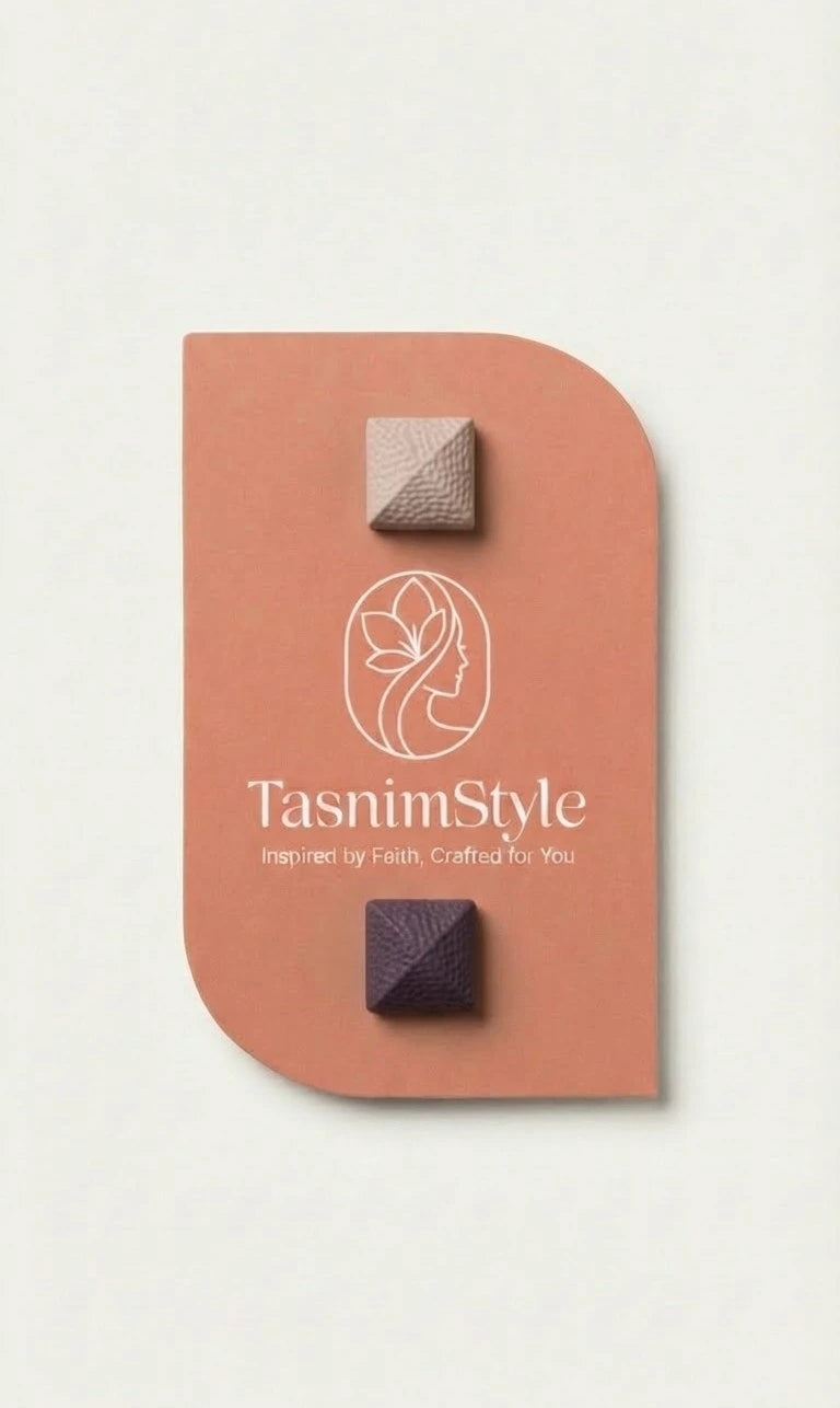 Magnetische Hijabclips im 12er Set – Elegante Textur-Designs in verschiedenen Farben (M12)