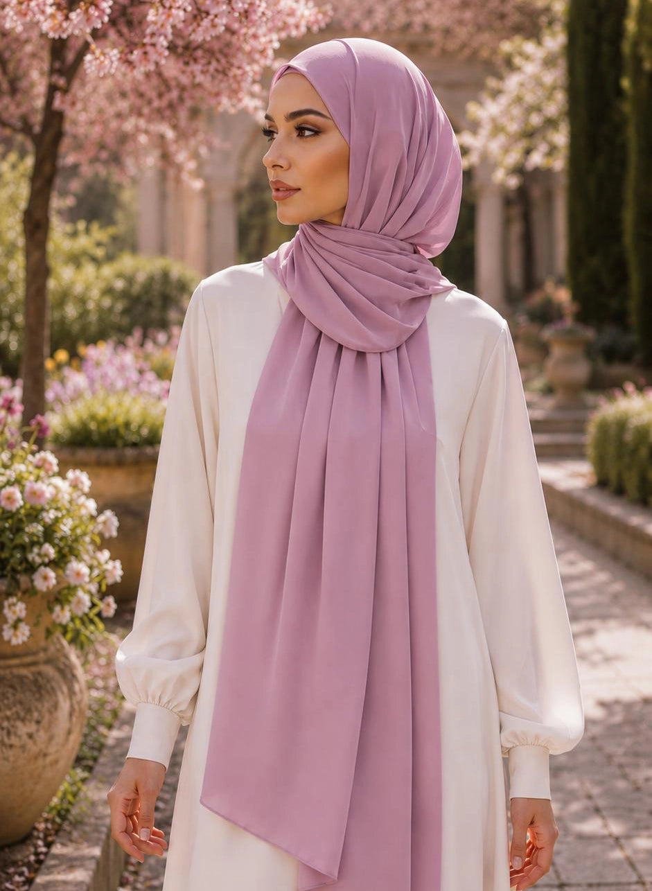 Premium Krepp Hijab – 195 x 73 cm | Leicht, Elegant & Vielseitig